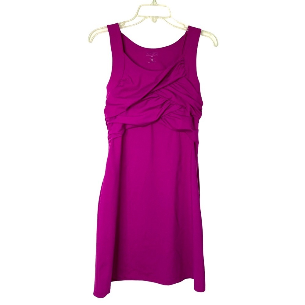 Athleta Dress Tangelo Sleeveless Twist Front Sport Berry/Purple (Size XS)‎